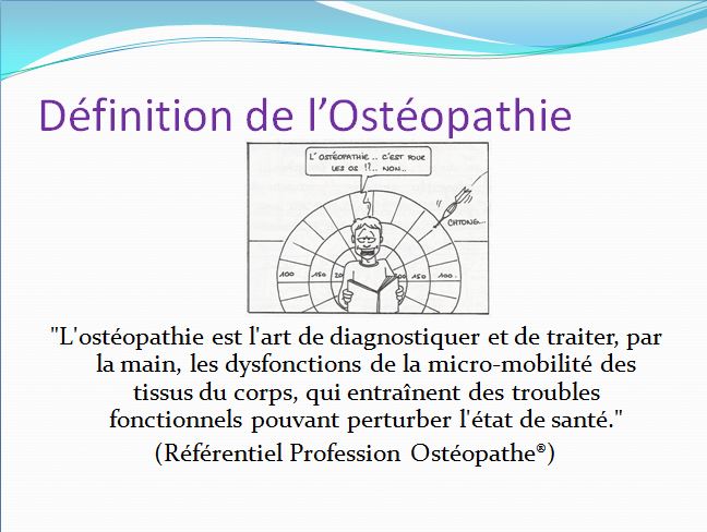 définition de l'ostéopathie