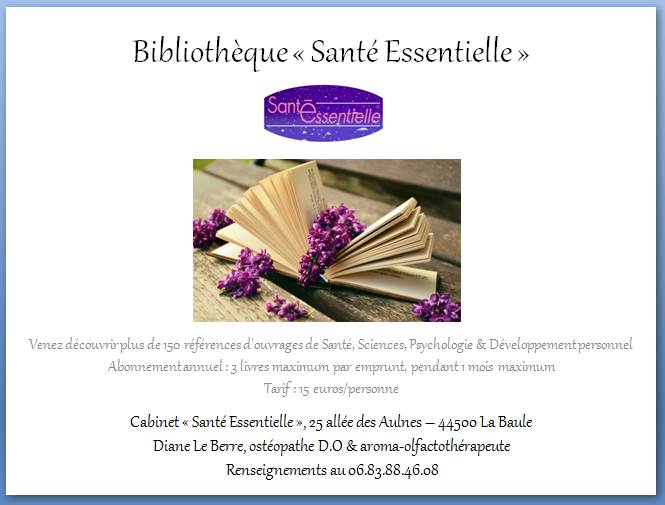 Bibliothèque - Santé Essentielle - contour