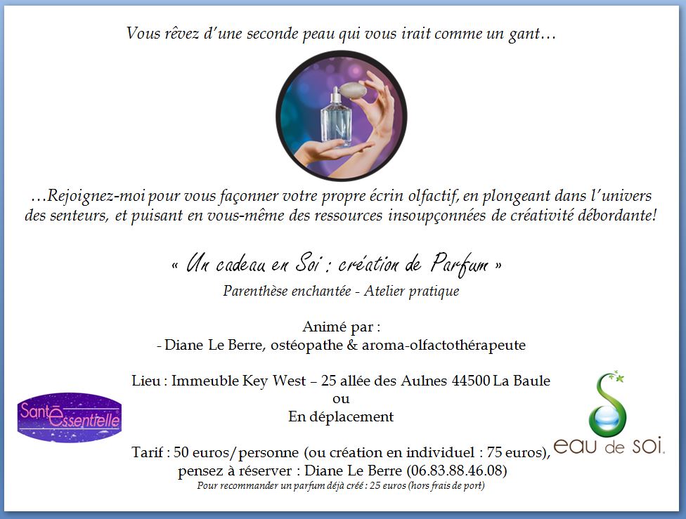 Un cadeau en Soi - Creation de Parfum - contour